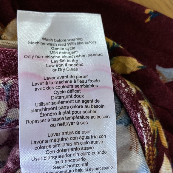 NWOT Jessica Simpson M Maternity Floral Maxi Dress long sleeve - Picture 9 of 9